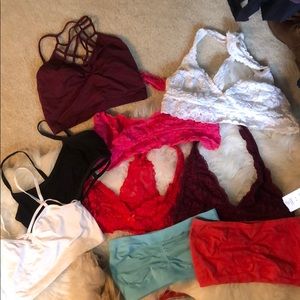 Bundle of bralettes
